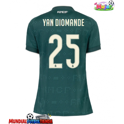 Camiseta Real Madrid Yan Diomande #25 Segunda Equipación Replica 2026-27 para mujer mangas cortas